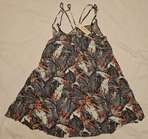 Roxy Kids Feather Camisole - Black and Orange